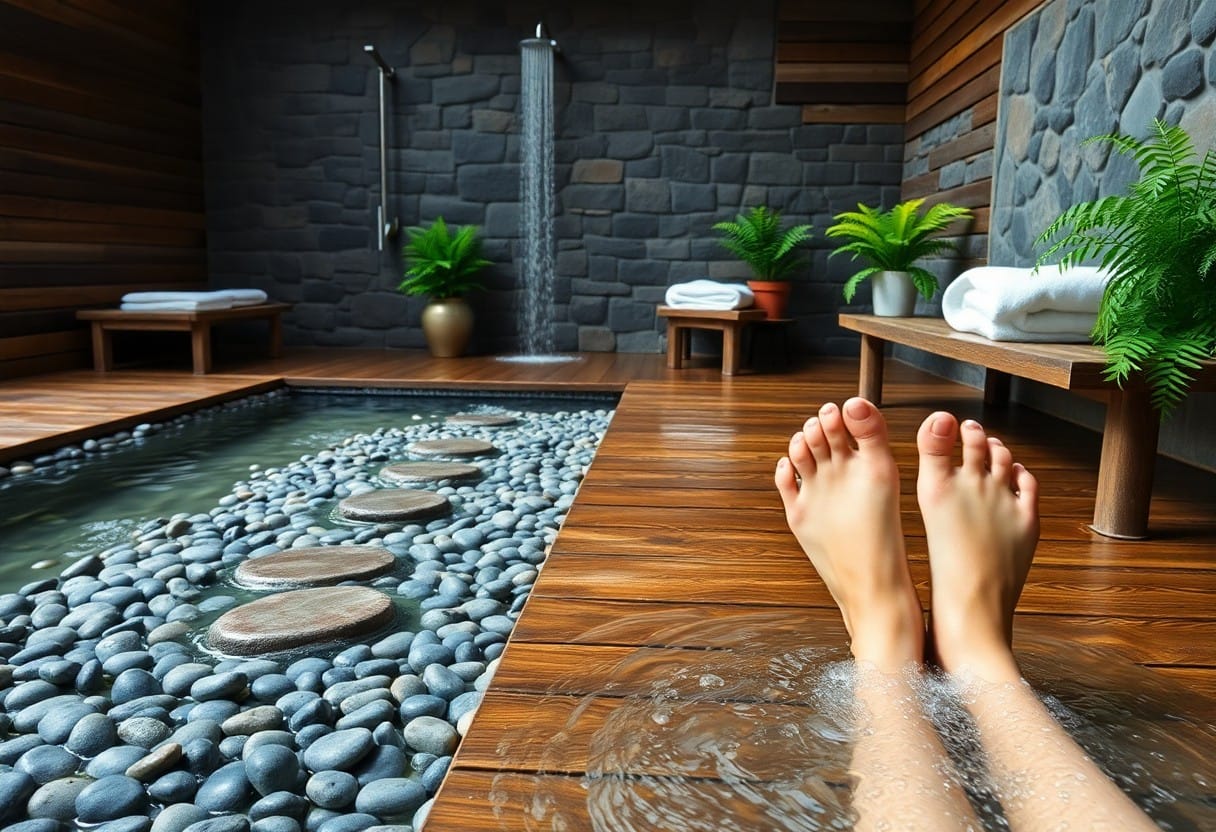 Percorso kneipp e docce emozionali per riattivare circolazione e tono