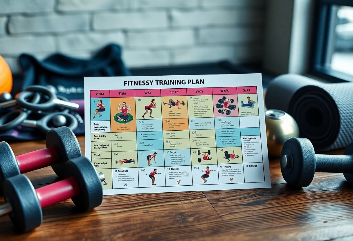 Piano di allenamenti fitness settimanali per migliorare tono muscolare generale